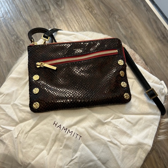 Hammitt Brown Crossbody Bag with Gold Accents - Picture 4 of 6